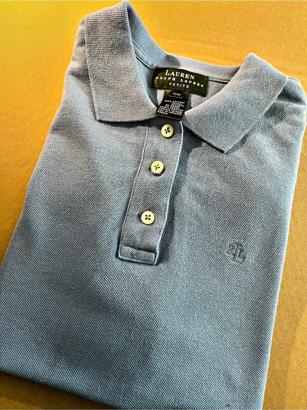 Lauren Ralph Lauren Short Sleeve Polo in Blue Size P/M Like New
